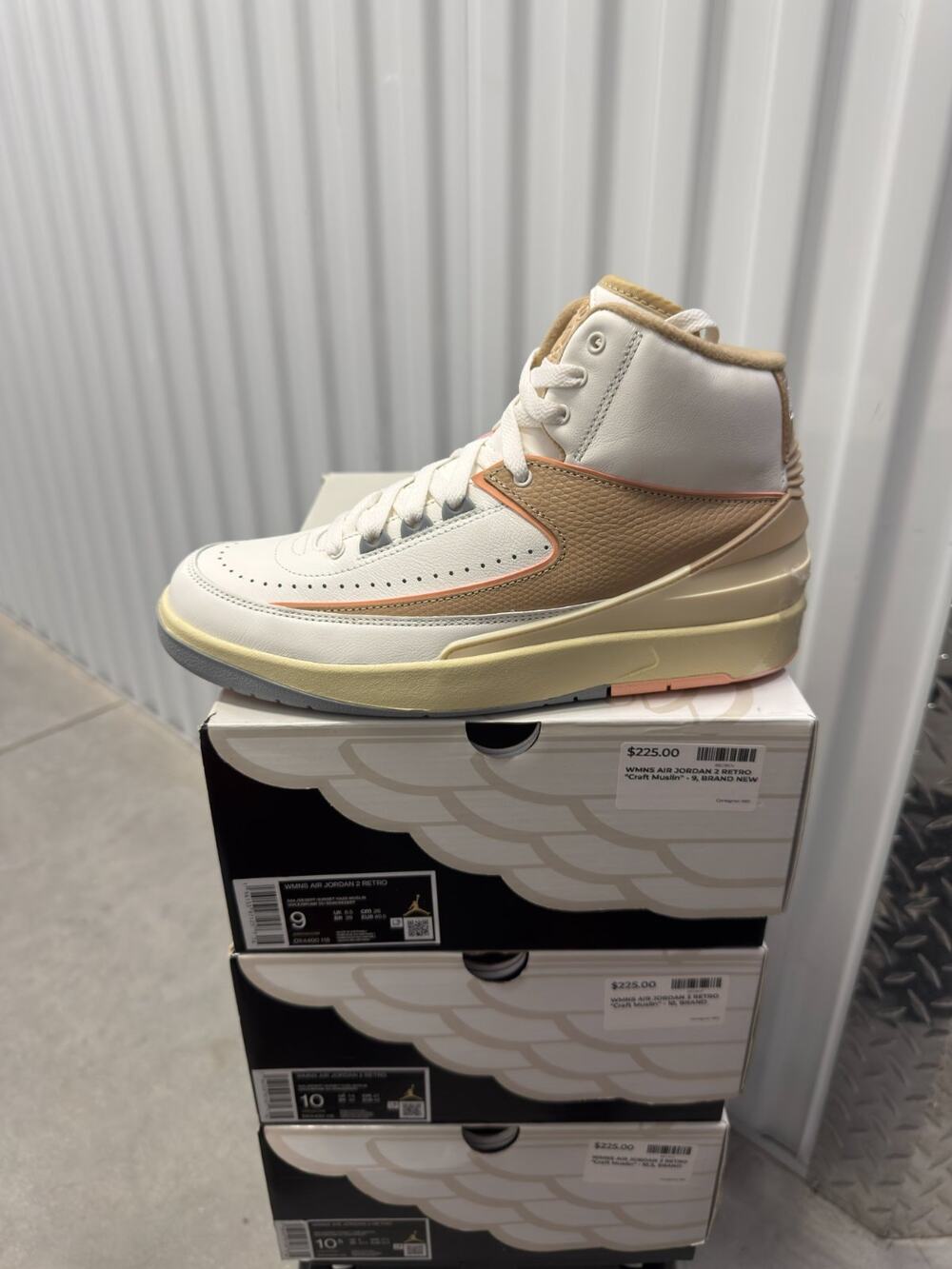 Nike Air Jordan 2 Sunset Haze Sail Desert 2023 Size 9 Women's - DX4400-118